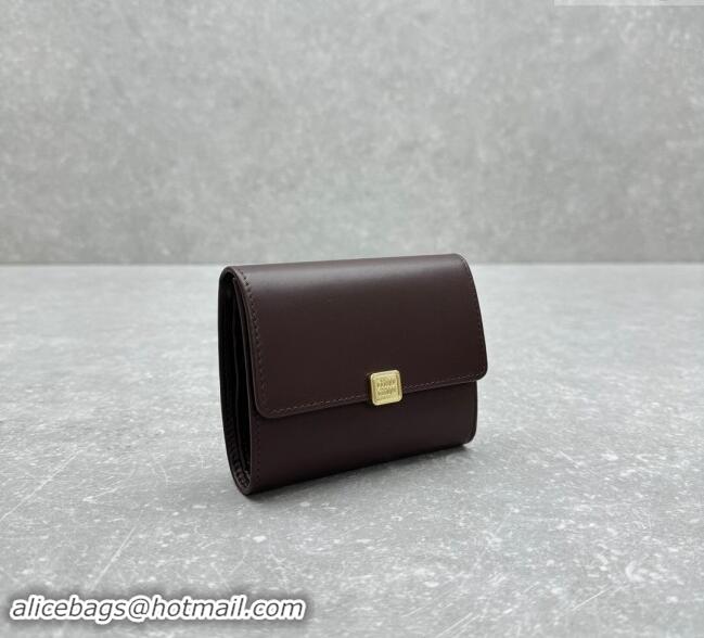 Well Crafted Miu Miu Leather Small Wallet Briarwood MIU006 Brown 2024