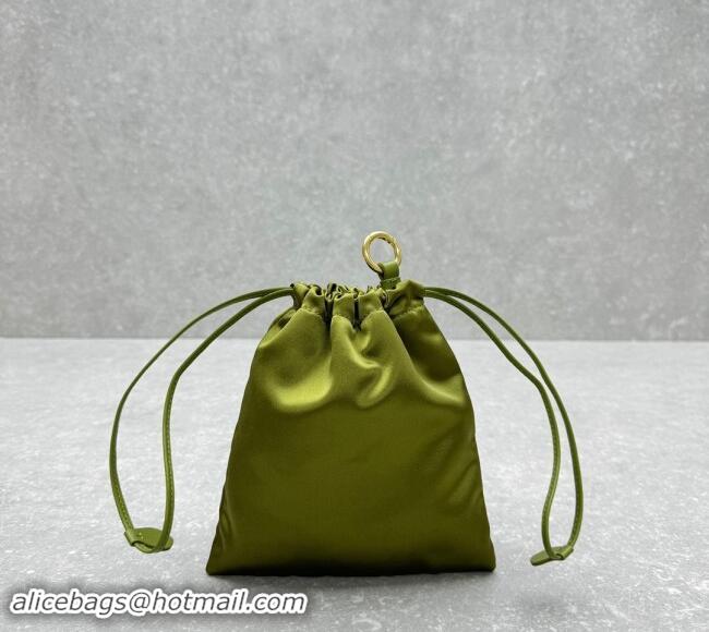 Sophisticated Miu Miu Duchesse Pouch 5NG010 Ivy Green 2024