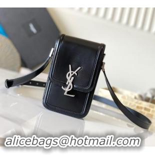 Promotional Saint Laurent Solferino Leather Mini Crossbody Bag 753963 Black