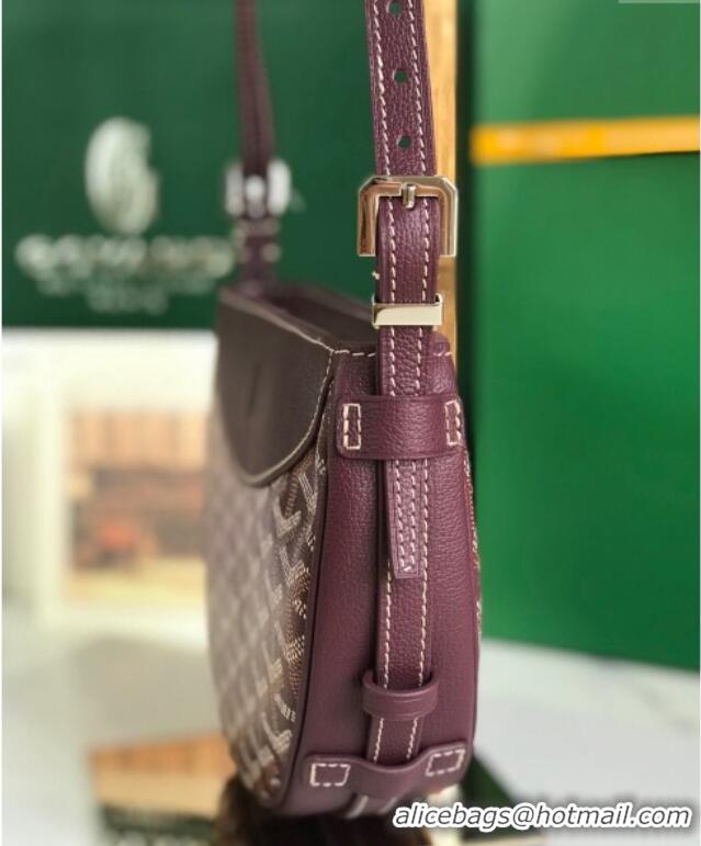 Best Price Goyard Hirondelle Shoulder Bag GY8007 Burgundy 2024