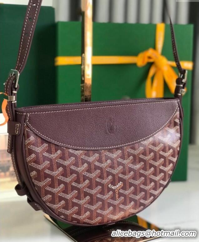 Best Price Goyard Hirondelle Shoulder Bag GY8007 Burgundy 2024