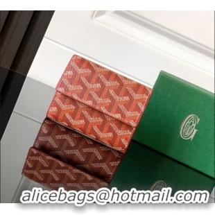 Top Grade Goyard Marigny Wallet GY3312 Red 2024