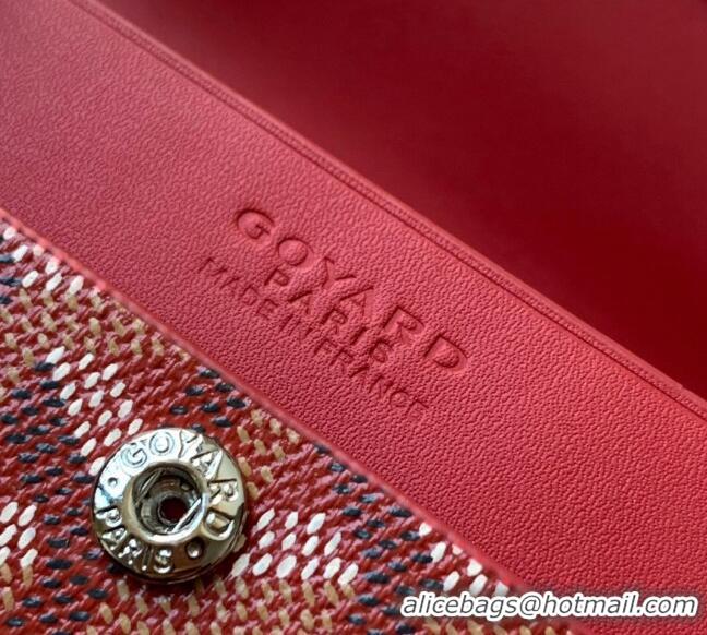 Top Grade Goyard Marigny Wallet GY3312 Red 2024