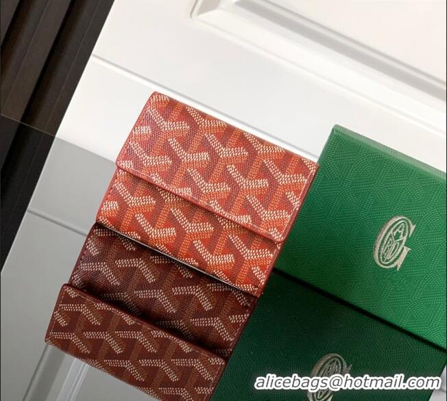 Top Grade Goyard Marigny Wallet GY3312 Red 2024