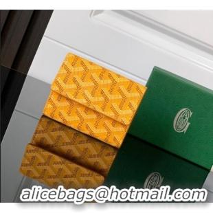 Cheapest Goyard Marigny Wallet GY3312 Yellow 2024