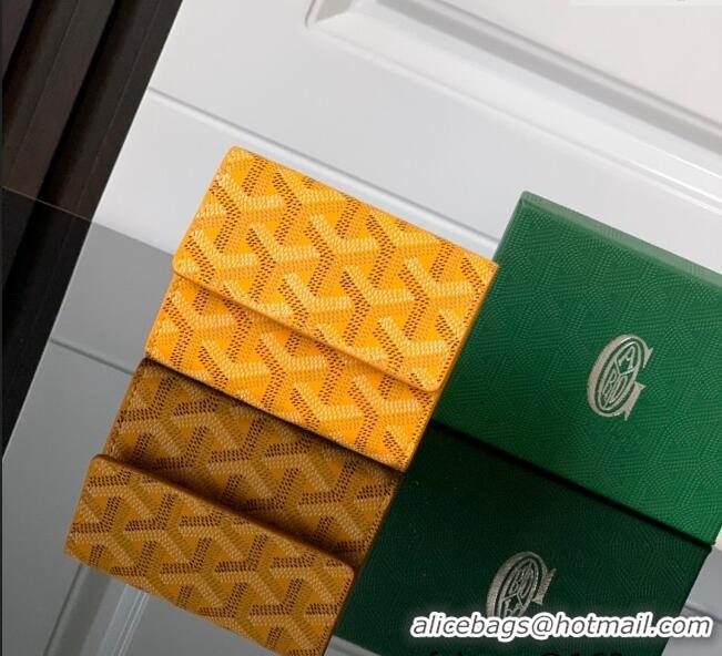 Cheapest Goyard Marigny Wallet GY3312 Yellow 2024