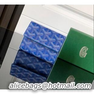 Grade Quality Goyard Marigny Wallet GY3312 Sky Blue 2024