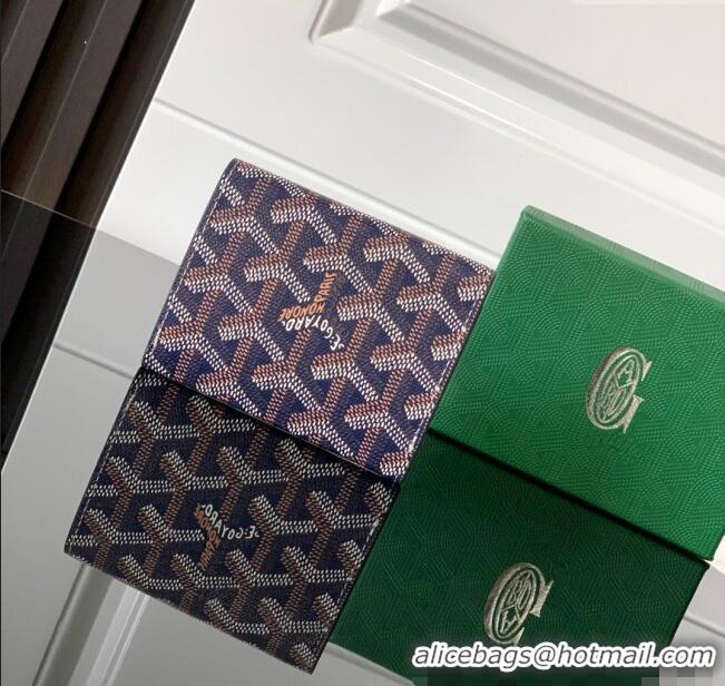 Well Crafted Goyard Marigny Wallet GY3312 Navy Blue 2024