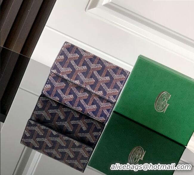 Well Crafted Goyard Marigny Wallet GY3312 Navy Blue 2024