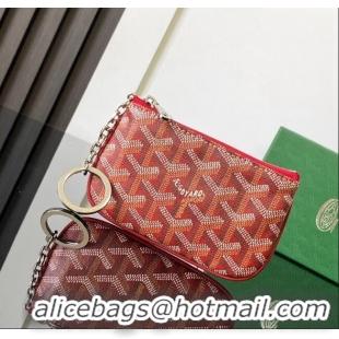 Luxury Discount Goyard Sesame Pouch GY3316 Red 2024