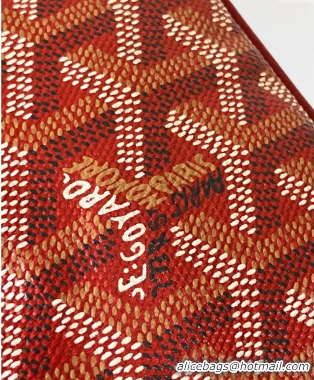 Luxury Discount Goyard Sesame Pouch GY3316 Red 2024