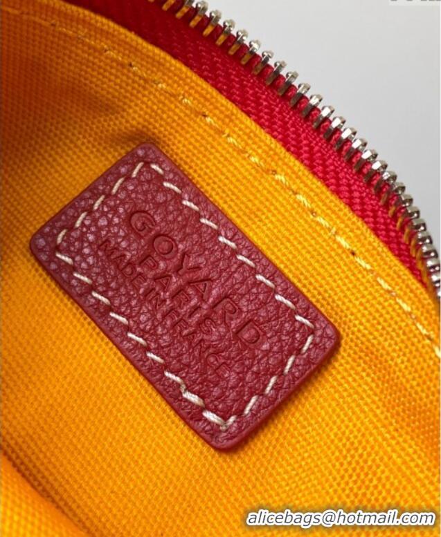 Luxury Discount Goyard Sesame Pouch GY3316 Red 2024