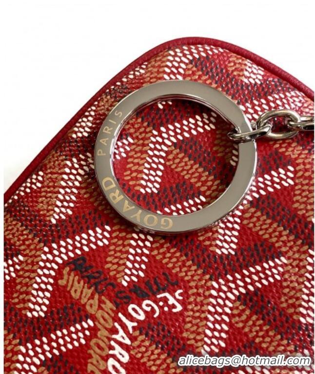 Luxury Discount Goyard Sesame Pouch GY3316 Red 2024