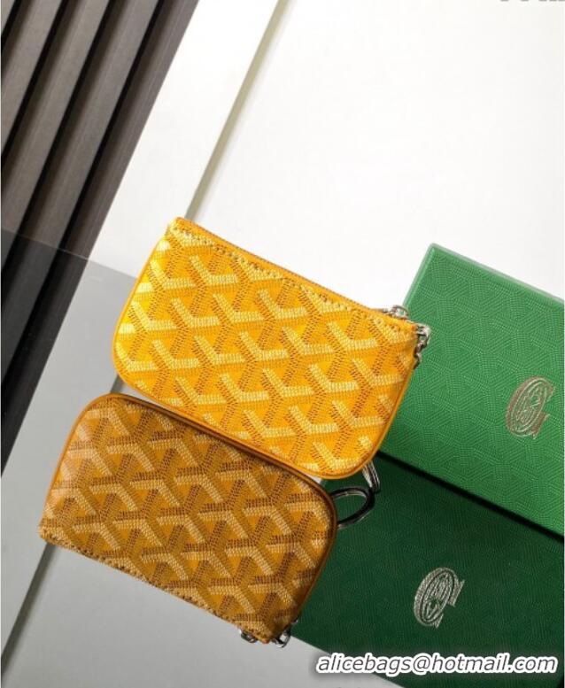 Market Sells Goyard Sesame Pouch GY3316 Yellow 2024