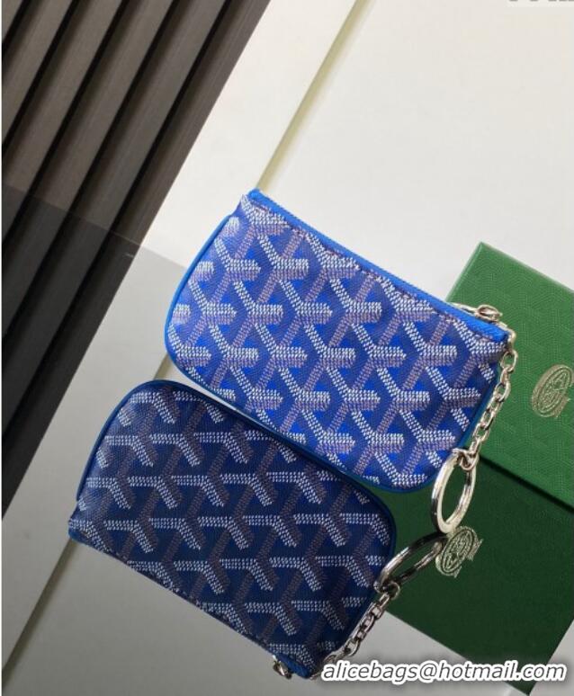 Good Quality Goyard Sesame Pouch GY3316 Sky Blue 2024