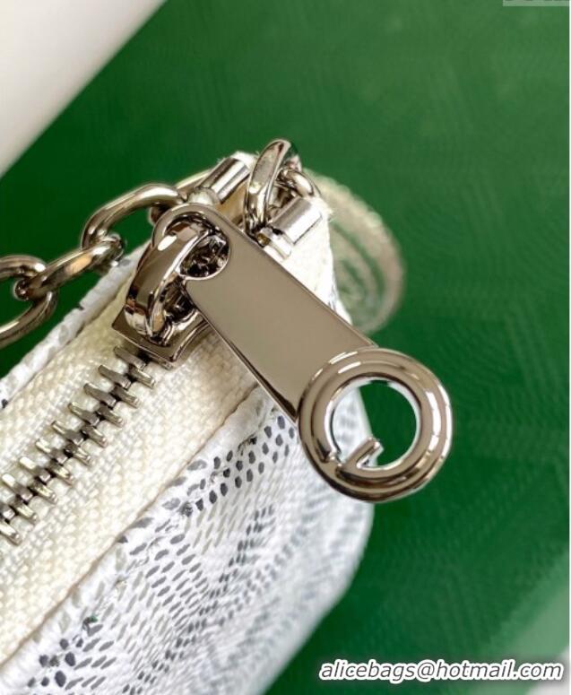 Luxury Cheap Goyard Sesame Pouch GY3316 White 2024