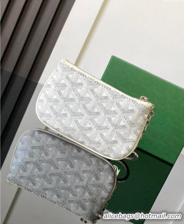 Luxury Cheap Goyard Sesame Pouch GY3316 White 2024