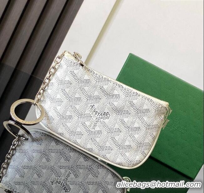 Luxury Cheap Goyard Sesame Pouch GY3316 White 2024