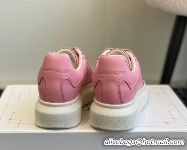 Top Grade Alexander McQueen Oversized Retro Sneakers in Matte Silky Calfskin Light Pink 1114006