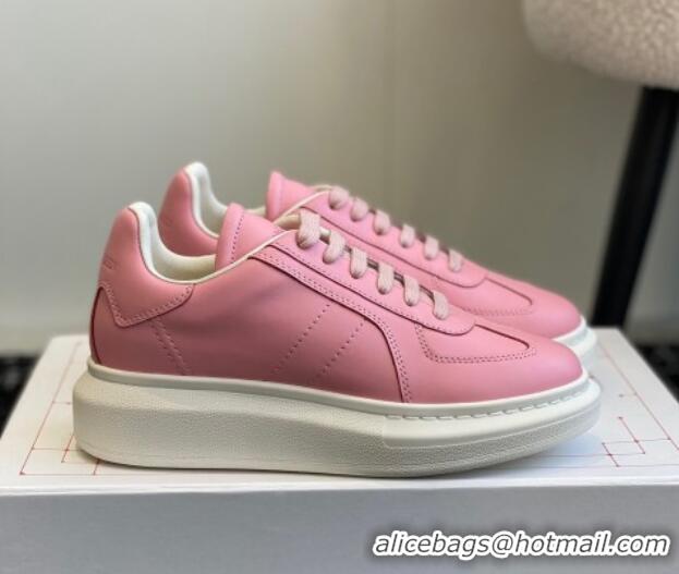 Top Grade Alexander McQueen Oversized Retro Sneakers in Matte Silky Calfskin Light Pink 1114006