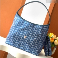 Best Quality Goyard Boheme Hobo Bag 020224 Pearly Blue 2024