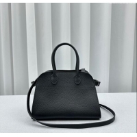 Best Quality The Row Soft Margaux 10 Bag in Grained Leather 1831 Black 2023