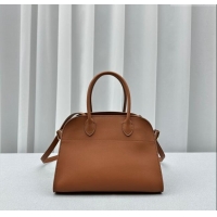 New Design The Row Soft Margaux 10 Bag in Leather 1831 Brown 2023