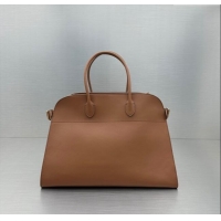 Super Quality The Row Soft Margaux 15 Bag in Leather 1831 Brown 2023