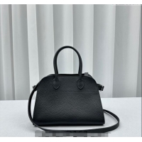 Promotional The Row Margaux 10 Small Tote Bag in Lichee-Grained Leather 1831 Black 2024