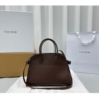 Traditional Specials The Row Margaux 12 Tote Bag in Smooth Leather 1833 Chocolate 2024