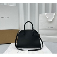 Good Taste The Row Margaux 12 Tote Bag in Smooth Leather 1833 Black 2024