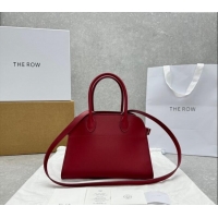 Buy Classic The Row Margaux 10 Small Tote Bag in Smooth Leather 1831 Dark Red 2024