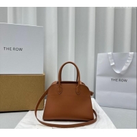 Trendy Design The Row Margaux 10 Small Tote Bag in Calf Leather 1831 Brown 2024