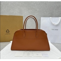 Best Product The Row EW Margauxdf Tote Bag in Smooth Leather 1828 Tan Brown 2024