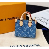 Trendy Design Louis Vuitton Micro Bag On The Go Charm M02133 Denim Blue 2024