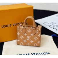 Good Taste Louis Vuitton Micro Bag On The Go Charm M02133 Light Brown 2024