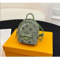 Famous Brand Louis Vuitton Micro Backpack Bag Charm 1202 Green 2024