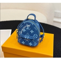 Buy Fashionable Louis Vuitton Micro Backpack Bag Charm 1202 Blue 2024