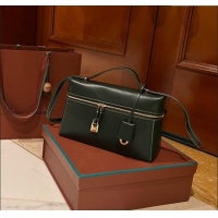 Top Design Loro Piana Extra Bag in Smooth Leather 1010 Deep Green 2023