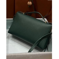 Best Product Loro Piana Extra Bag L27 in Palm-Grained Leather 6003 Dark Green 2023