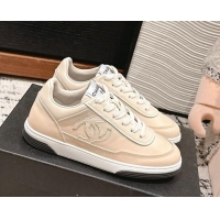 Purchase Chanel Printed Calfskin Sneakers Light Beige 120109