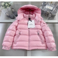 New Fashion Moncler Hooded Down Jacket for Kids M2404 Pink 2024