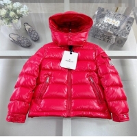 ​Well Crafted Moncler Hooded Down Jacket for Kids M2404 Red 2024