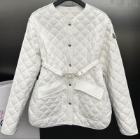 ​Unique Grade Moncler Down Jacket with Belt M112914 White 2024