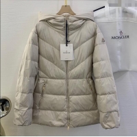 Unique Discount Moncler Down Jacket with Belt M112919 Beige 2024