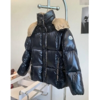 Low Cost Moncler World Short Down Coat M1203 Black 2024