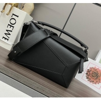 Market Sells Loewe Puzzle Medium Bag in Smooth Calfskin 062329 Black 2024