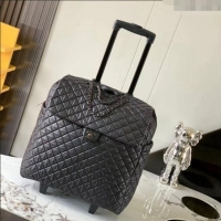 Buy Inexpensive Chanel Quilted Nylon Luggage Travel Bag 45cm A11777 Black