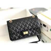 Well Crafted Chanel 2.55 Handbag in Aged Calfskin & Gold-Tone Metal A1601 Black 2024 Top Quality