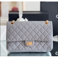 Discount Chanel Large 2.55 Handbag in Aged Calfskin & Gold-Tone Metal A1603 Grey 2024 Top Quality